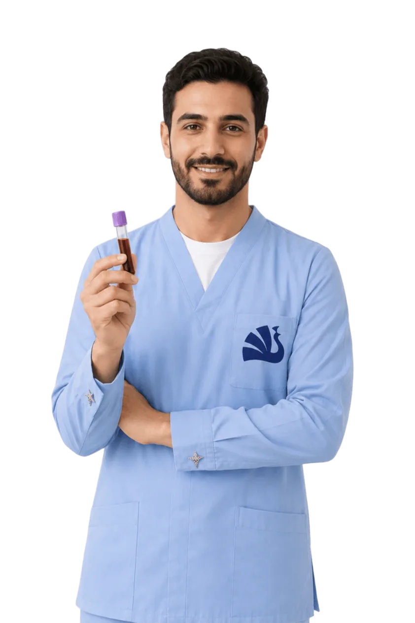 خدمة مختبر منزلي داخل بيئة مريحة