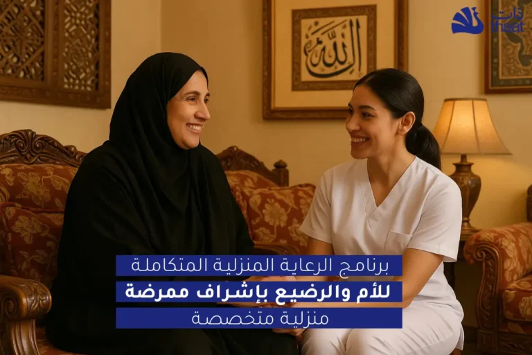 برنامج الرعاية المنزلية المتكاملة للأم والرضيع بإشراف ممرضة منزلية متخصص